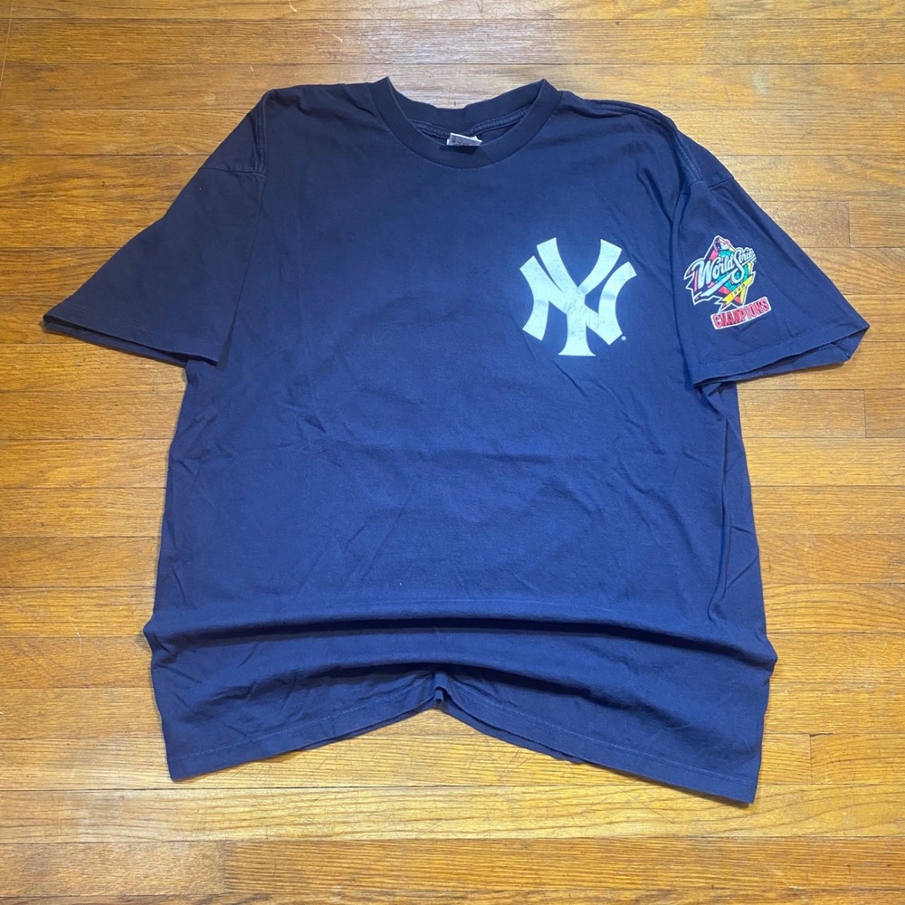 Vintage 1998 New York Yankees World Series Bernie Williams T-Shirt Anvil 2XL
